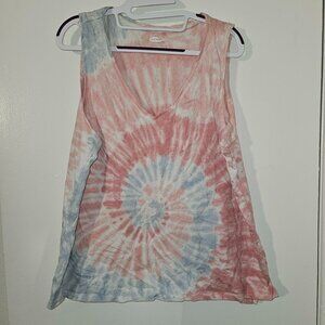 SIZE XL OLD NAVY tank tie dye blue pink